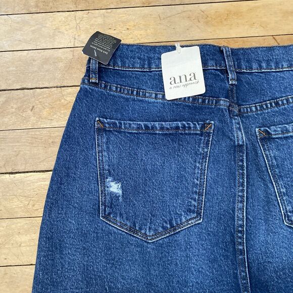 a.n.a. A New Approach NWT Denim Skirt Women’s Size 6 High Rise Medium Wash Mini - Picture 11 of 13